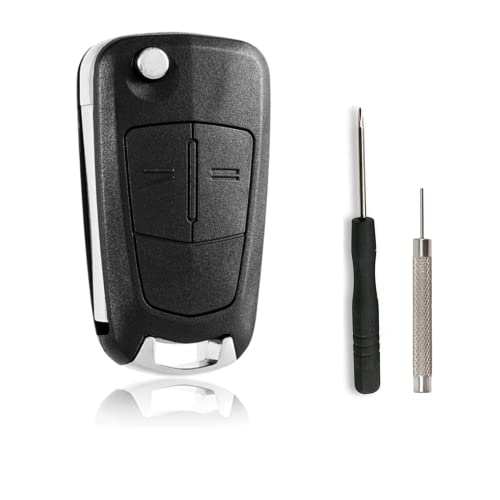 Contenuto Della Confezione: Contiene 1 × 2 Tasti ricambio chiave Opel (con lama), 1 × cacciavite, 1 × perforatore. Le parti elettroniche (chip transponder/batteria) non sono incluse.