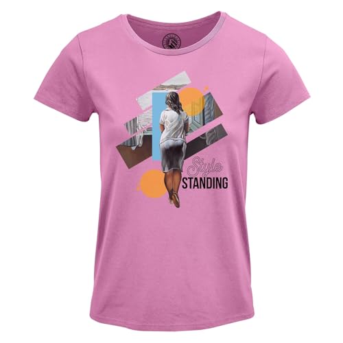 T-shirt femme col rond tendance standing mode pour look urbain
