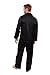 TexereSilk Men’s 100% Silk Pajama Set (Milaroma, Black, L)