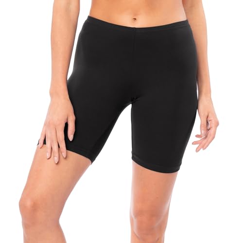 Image of Sexy Basics Women's Cotton Stretch Active Slip Shorts | 3 Pack & 6 Pack Boy Short Boxer Briefs