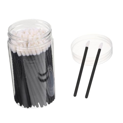 PAMINGONO 100個使い捨て本入りプラスチックリップブラシ メイクアップビュ