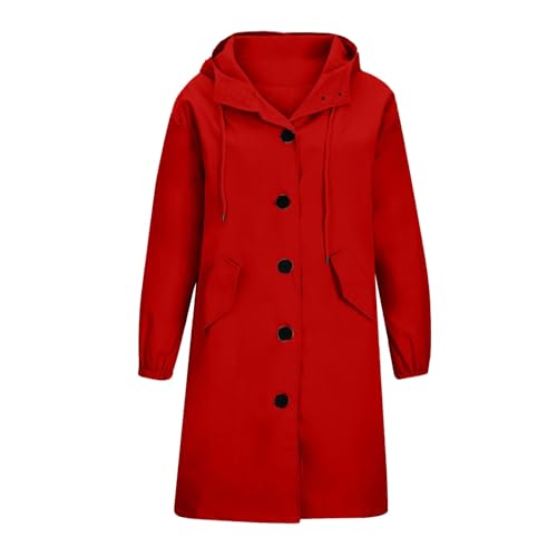 Outwear jacket taille moyenne chic automne à capuche boutons - 4