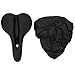 LetCart Sella per Bici-Sella per Mountain Bike da Esterno, Comodo Sedile per Bici Imbottito con Cuscino - Copertura Antipioggia per Mountain Bike
