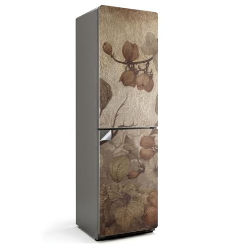 Stickers pour réfrigérateur 60x205 cm de cuisine composition florale