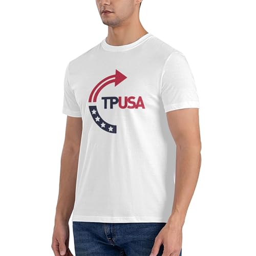 Tpusa Turning Point USA Crew Neck Cotton T-Shirts Classic Fit Black2
