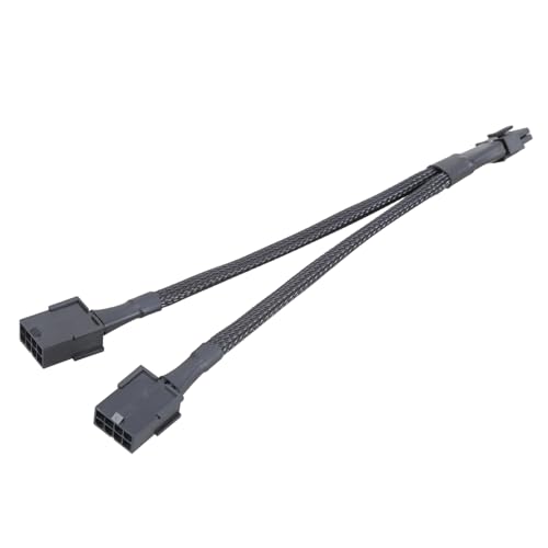 Mllepjdh Cable adaptador de alimentación doble de 8 pines a 12 + 4 pines para placa base RTX40 Series 12VHPWR, conexión segura