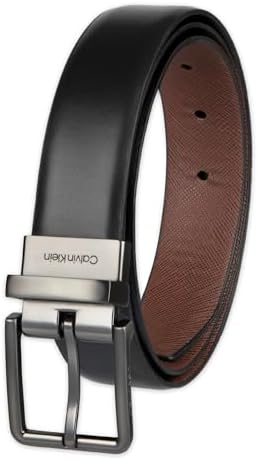 Calvin Klein Men's Smooth Leather Reversible Belt Smooth Leather Reversible Belt