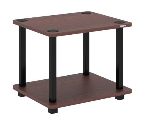 Image of Captiver Samrat Engineered Wood Stool Bed Side Tea Table (38X46X33.4 CM, Wenge) Living Room Kitchen Drying Library Office Corner Shelves Multipurpose Storage Racks Organizer