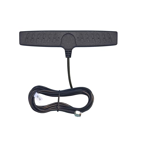 Dixingtek Waterproof 10ft Cable GSM 3G 4G SMA Antenna with Adhesive Base, Compatible with Router Network Card IP Camera Video Hunting Game Camera Security Camera T-Shaped Antenna