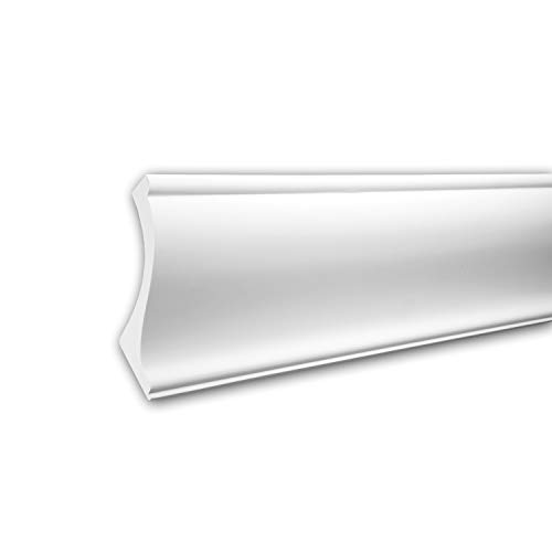Corniche Profhome en polyuréthane rigide 150222 pour masquer les fissures de plafond