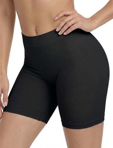Image of ZENUTA Slip Shorts for Women Under Dresses, Seamless Anti Chafing Summer Biker Shorts