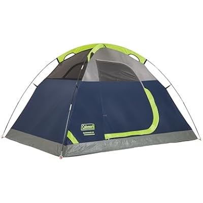 Coleman Sundome Camping Tent with Rainfly, 2/3/4/6 Person Tent Sets Up in 10 Mins, Weatherproof Shelter for Camping, Festivals, Backyard, Sleepovers, More
