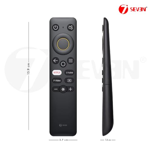 Image of 7SEVEN Compatible with Realme Tv Remote Suitable for Smart Android LED OLED QLED Television Non Voice Command with Streaming Apps Hotkeys - Not Recommended for FireTv Stick Devices