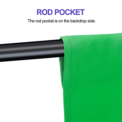 Jinsui 10 X 10 Ft Green Screen Backdrop For Photography, Large Chromakey Muslin Greenscreen Background For Photoshoot, Portable Cloth Fabric Curtain For Video Studio Streaming Gaming Vr #TOP4