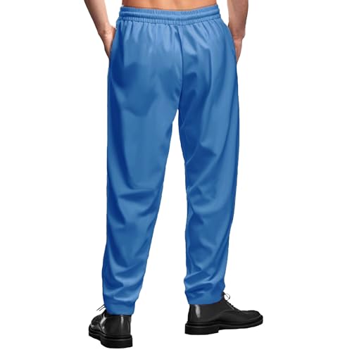 Mens Casual Pants Wide Leg Lightweight Open Bottom Sweatpants Drawstring Pleated Jogger Yoga Pants with Pockets2