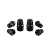 RYBO Set of 4 Alloy Wheel Locking Nuts, Black (M14 x 1.5 (2 Keys)) #2