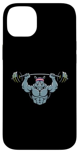 �W���̋ؗ̓t�@���̂��߂�Rhinoceros�E�G�C�g���t�e�B���O�O���t�B�b�N�B �X�}�z�P�[�X iPhone 14 Plus �p