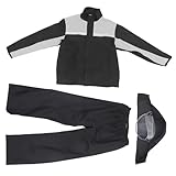 Equipo de lluvia para hombres: cómodo y seguro, la chaqueta y los pantalones de lluvia son fáciles de usar, fáciles de quitar, adecuados para al aire libre, equipo de lluvia de motocicleta para hombres