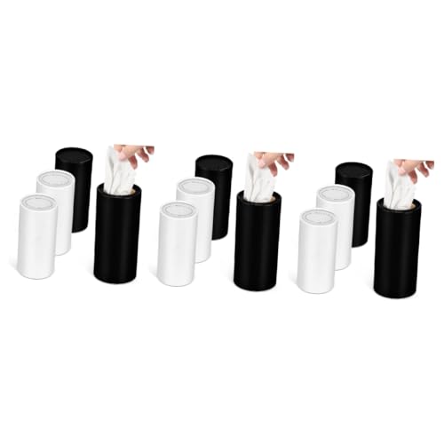 Conteneur de mouchoirs pour voiture en lot de 3 étuis tubes distributeurs de voyage