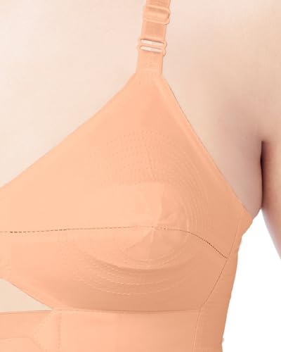 Image of Brida Sajini Women's Cotton Round Stitch Bra | Full Coverage | Single Layered | Non-Padded | Wireless | Saree Bra for Heavy Bust | Daily Use | Combo