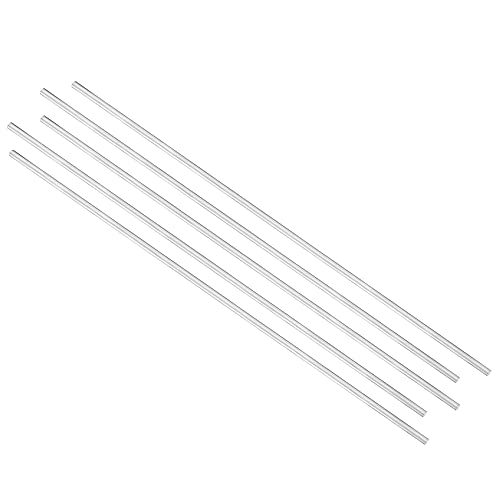 uxcell Aluminum Solid Round Rod Lathe Bar 6mm x 500mm for DIY Craft Tool 5 Pcs