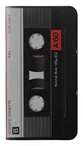 Housse Google Pixel 10 Pro cassette vintage, étui portefeuille cuir pour le bureau