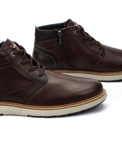 Pikolinos Para Hombre. M8D-8050C1 Zapatillas De Piel Bilbao MarróN Oscuro (43), Plano, Cremallera, Casual - 4