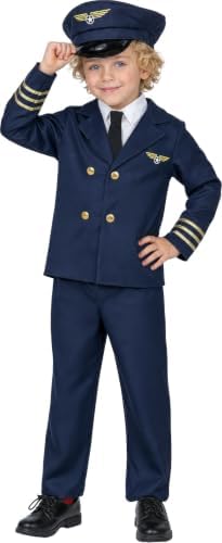 FIESTAS GUIRCA | Pilot Costume for Boys - Includes Jacket, Trousers, and