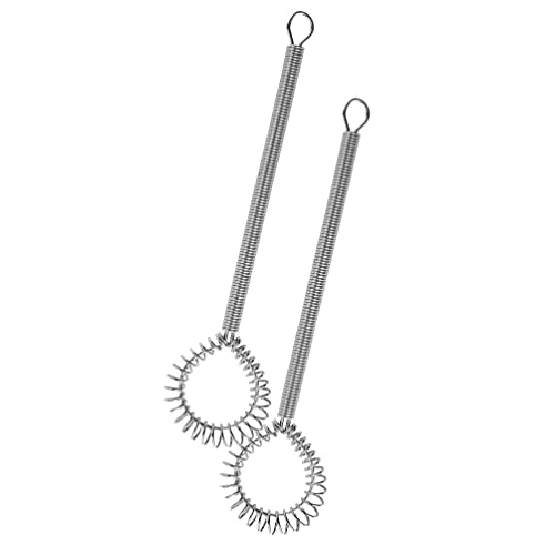 Tofficu 2Pcs Scandinavian Type Whisk Small Egg Whisk Whipper Stainless Steel Egg Whisk Flat Spring Coil Whisk Egg Frother Milk Egg Beater Blender #TOP21