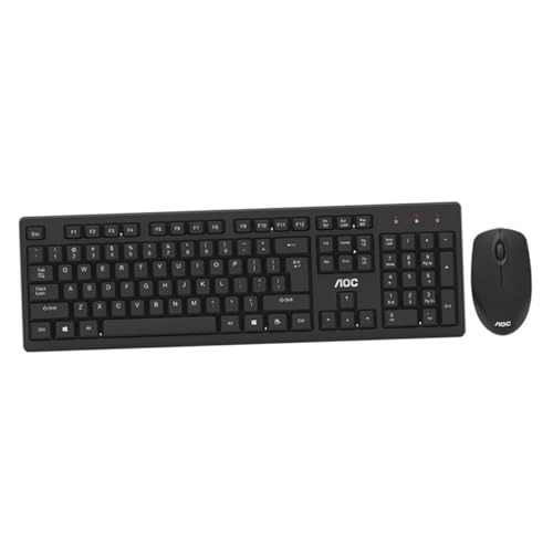OSALADI Teclado y Ratón Inalámbrico KM210 USB Silencioso y Resistente Al Agua para Oficina y Juegos Sin Batería