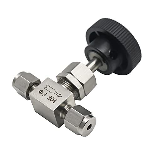 Valve à aiguille 12mm en inox 304 haute pression