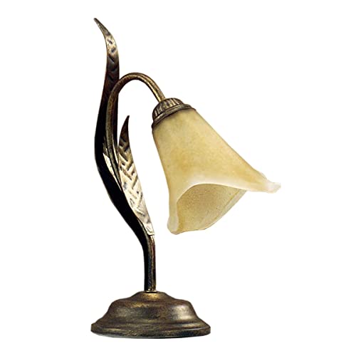 onli Alga lámpara de mesilla estilo clásico, Marrón