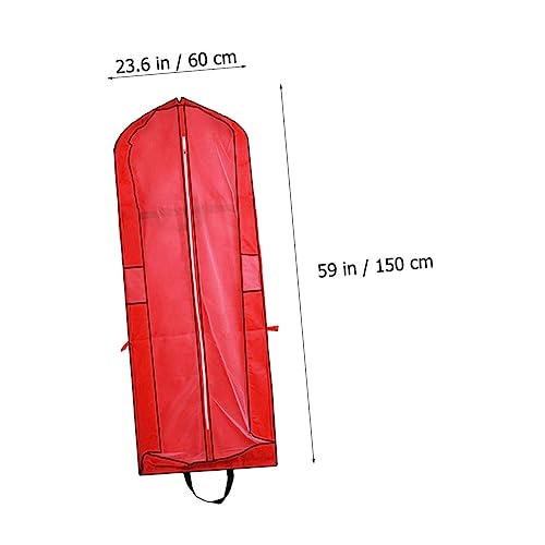 1pc Wedding Dress Storage Bag Dust Garment Cover for Long Gowns Non Woven Protective Pouch Easy to Clean Convenient Hanging for Dresses and Formal Wear2