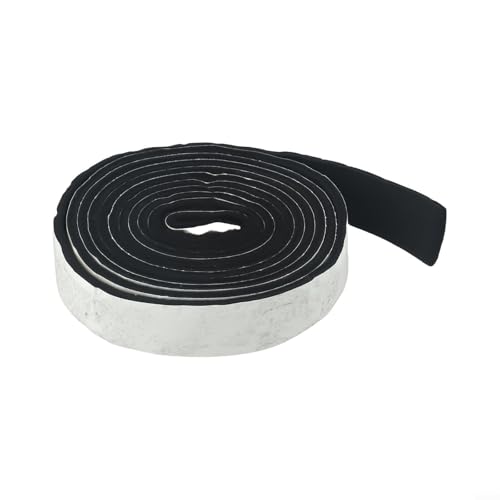Gdfnmogo Cinta de sellado de repuesto para tapa de puerta de barbacoa, 2,5 cm x 2,5 m, resistente a altas temperaturas, resistente a altas temperaturas, tira de sellado de fibra ignífuga para horno y