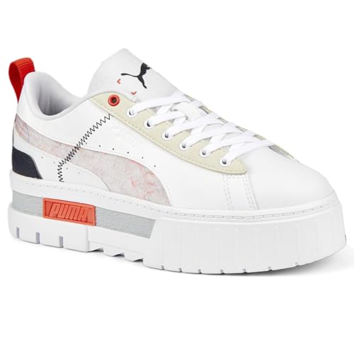 PUMA Womens Mayze Re:Collection Sneakers Shoes Casual - White2