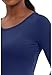 Healing Hands Women's Underscrub Soft Knit Melissa Longsleeve Scrub Tee with Breathable & Easy Care Fabric 5047, M, Navy