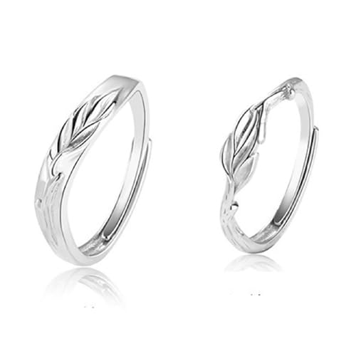 Alliance argent 925 couple réglable aux finitions précieuses pour mariage