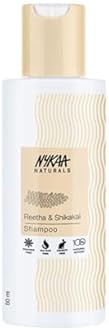 Nykaa Naturals Shampoo, Reetha and Shikakai, 1.69 oz - Hair Growth Shampoo - Revives Dull Hair and Strengthens Roots - Safe for Colored Hair