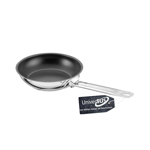 GastroSUS Industar PLUS Bratpfanne mit UniverSUS Oberflächenstruktur, ohne PFAS/PTFE, 163150-20, Edelstahlpfanne Induktion, 20 cm