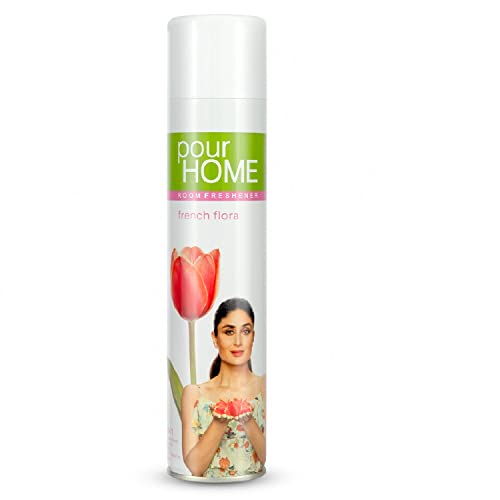 Image of POUR HOME French Flora Room Air Freshener Spray - 220ML | Long-Lasting Fragrance - Reduces Odours - Suitable for Home & Office