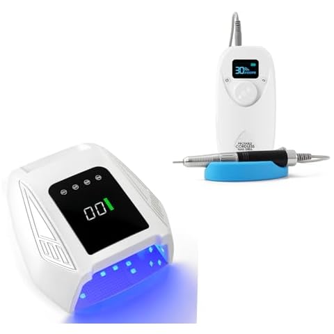 Cordless UV LED Nail Lamp 96W Electric Nail Drill Cover