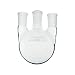 Chemglass CG-1522-59 Series CG-1522 Heavy Wall Round Bottom Flask, 3-Neck, 1-CN 34/45 Outer Joint, 2-SN 24/40 Outer Joint, 5000 mL Capacity
