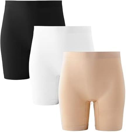 INNERSY Radlerhose Damen Kurz Hose Unter Kleid Rock Anti Scheuern Kurze Leggings Sommer 3er Pack