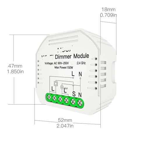 Atenuador LED regulable de 1/2 vías para crear ambientes en el salón 3