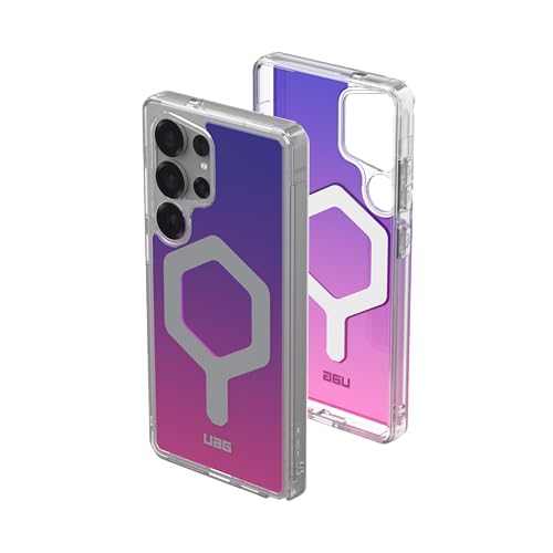 URBAN ARMOR GEAR UAG Coque de protection pour Samsung Galaxy S25 Ultra 6,9" Plyo Pro, compatible recharge magnétique, robuste, qualité militaire testée contre chute, violet/rose ombré