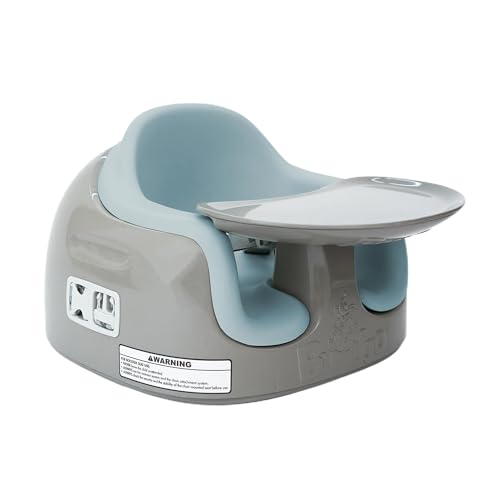 Image of Bumbo 3-in-1 Multi Seat Baby & Toddler Convertible Non-Slip Chair, Breige /Desert Mirage -Portable Floor Seat, Booster & High Chair w /Activity Tray and Safety Harness for Infants 6-36 Months