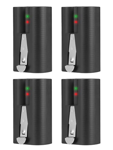 Amityke 4Pack Replacement for Ring Battery Compatible with Ring-Doorbell-Camera 2/3/4/3plus Stick Up Camera Battery (2nd and 3rd Gen) Also for Spotlight Cam and Peephole Cam