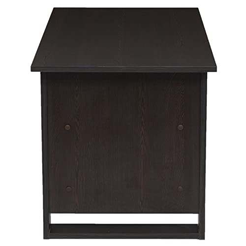 Image of Nilkamal Barcelona Engineered Wood Center Table | Coffee Table with 3 Shelves (Finish: New Wenge)