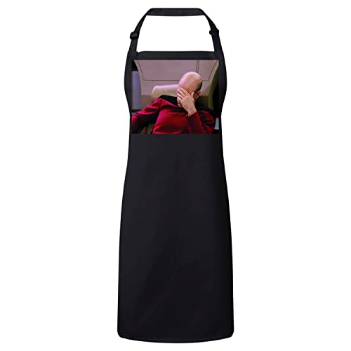 Tablier cuisine premium noir pour animer vos soirées geek et repas de science-fiction