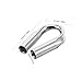 LIOOBO 4pcs Stainless Steel Heavy Duty Wire Rope Thimble Rigging Accessories for Sailing Boat Anchor and Industrial Applications Slip Design Compact and Durable